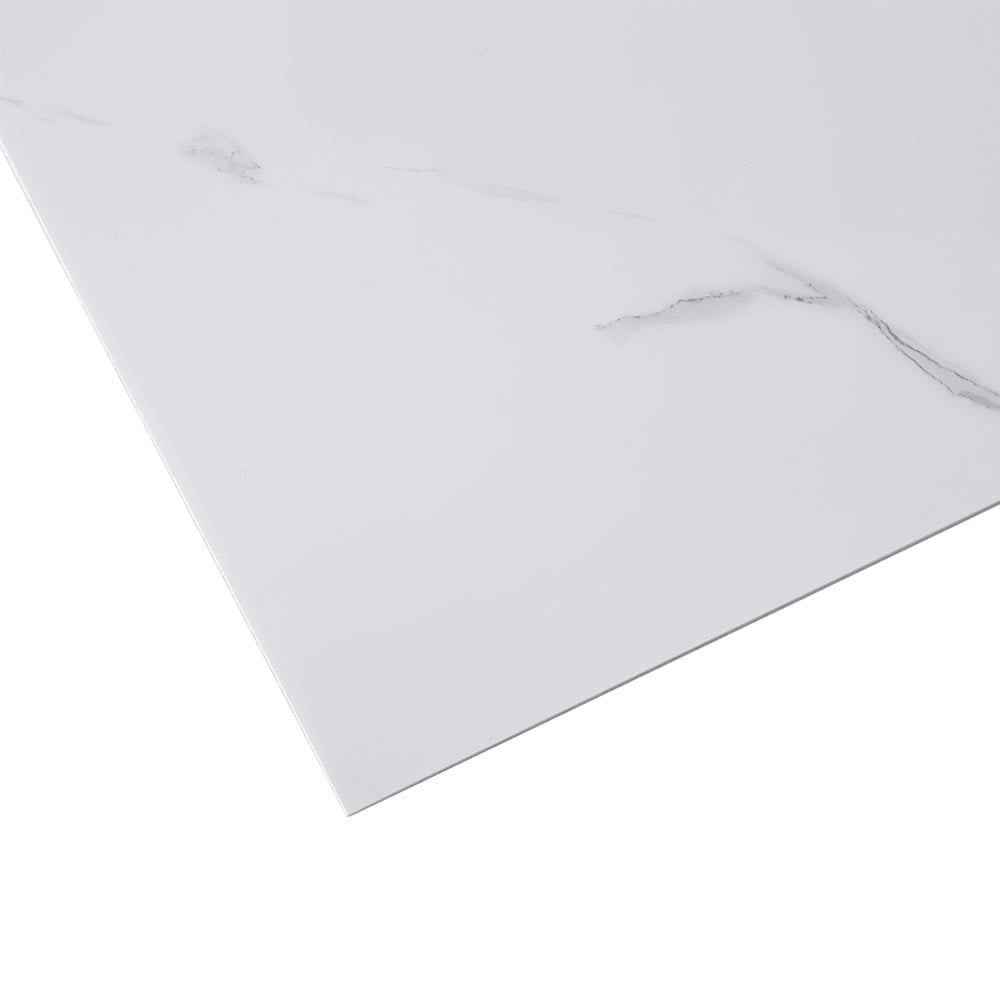 Living and Home White Marble Peel and Stick Wall Sticker 60 x 30cm 10 Pack Image 4