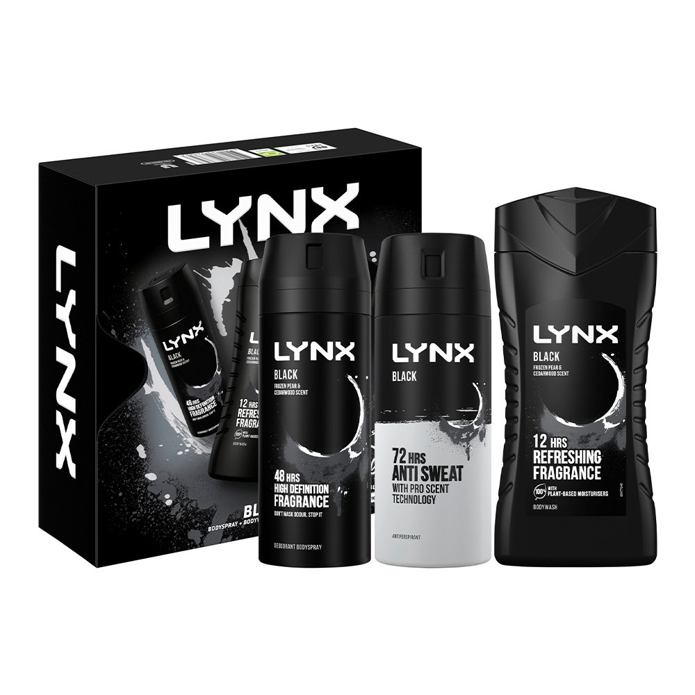 Lynx Black Trio Gift Set Image 2