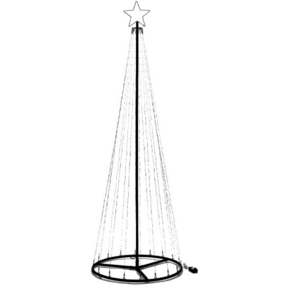 Samuel Alexander Warm and Cool White Light Up Christmas Twinkle Maypole Tree 5.9ft Image 2