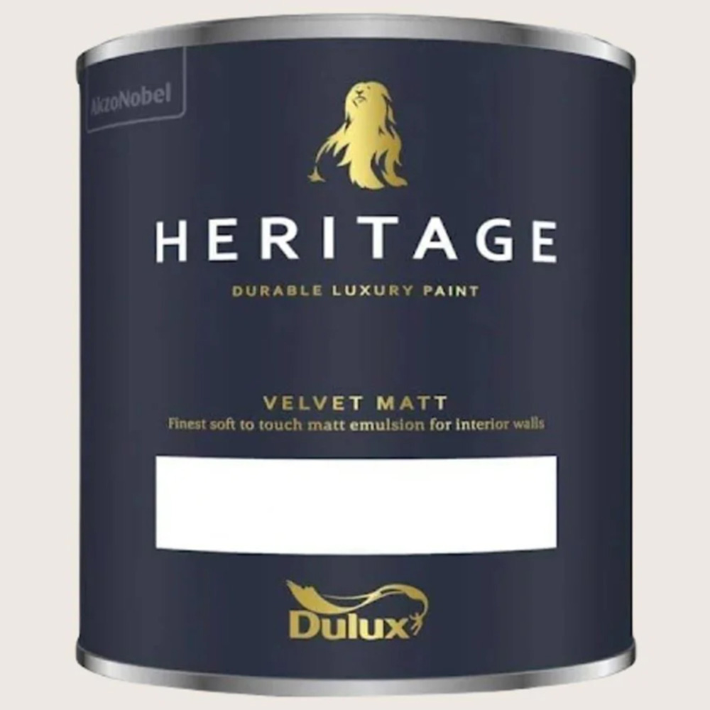 Dulux Heritage Walls and Ceilings Linnet White Velvet Matt Emulsion Paint 1L Image 2
