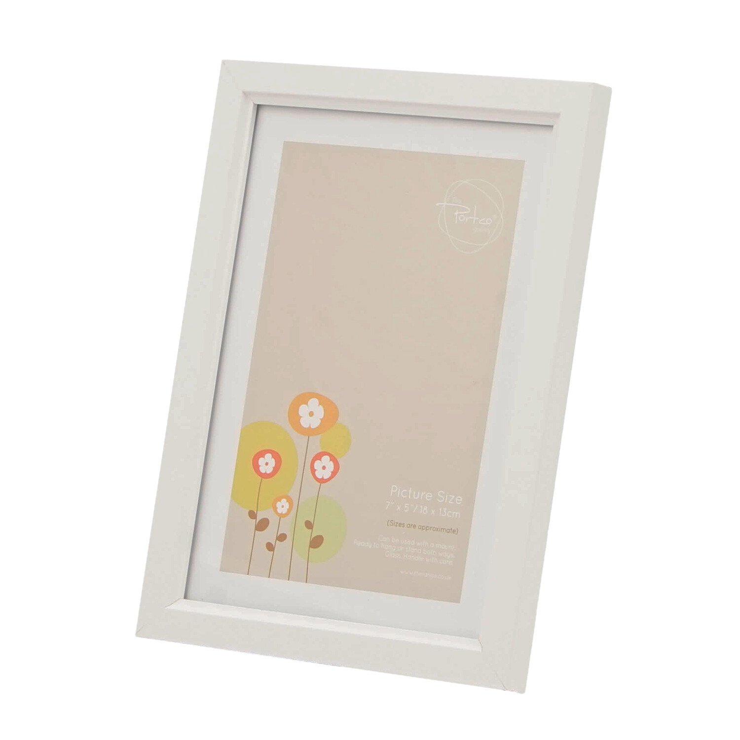 The Port. Co Gallery White Ridged Photo Frame 7 x 5 inch Image 2
