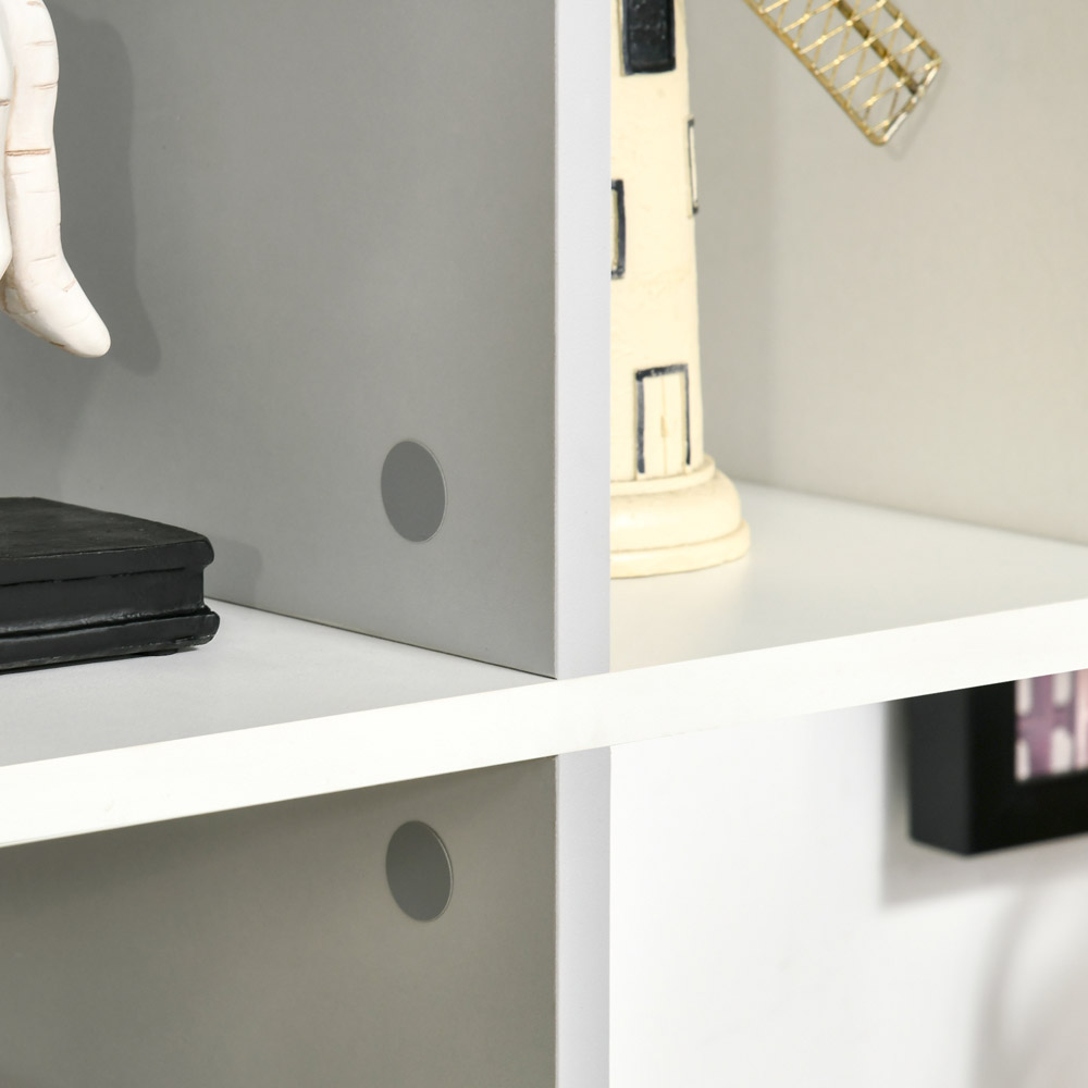 Portland White 5 Shelf Office Ladder Bookshelf Image 6