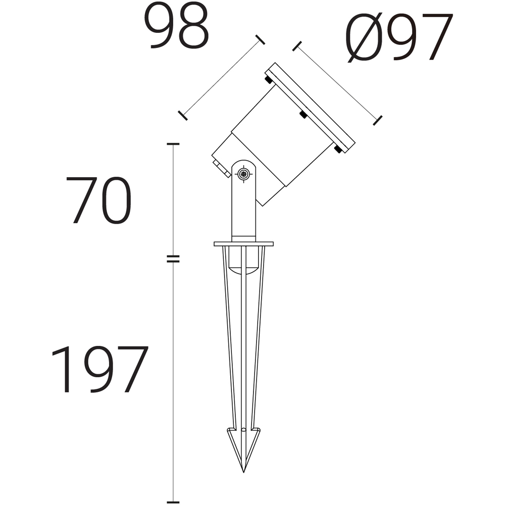 4lite Marinus 3 Pack LED Garden Spike Light Image 4