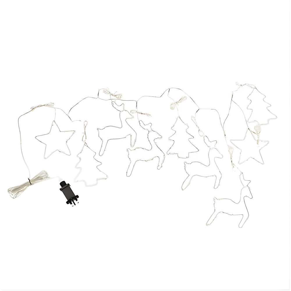 Samuel Alexander 327 Cool White LED Christmas Window Curtain Light 1.2 x 1.1m Image 2