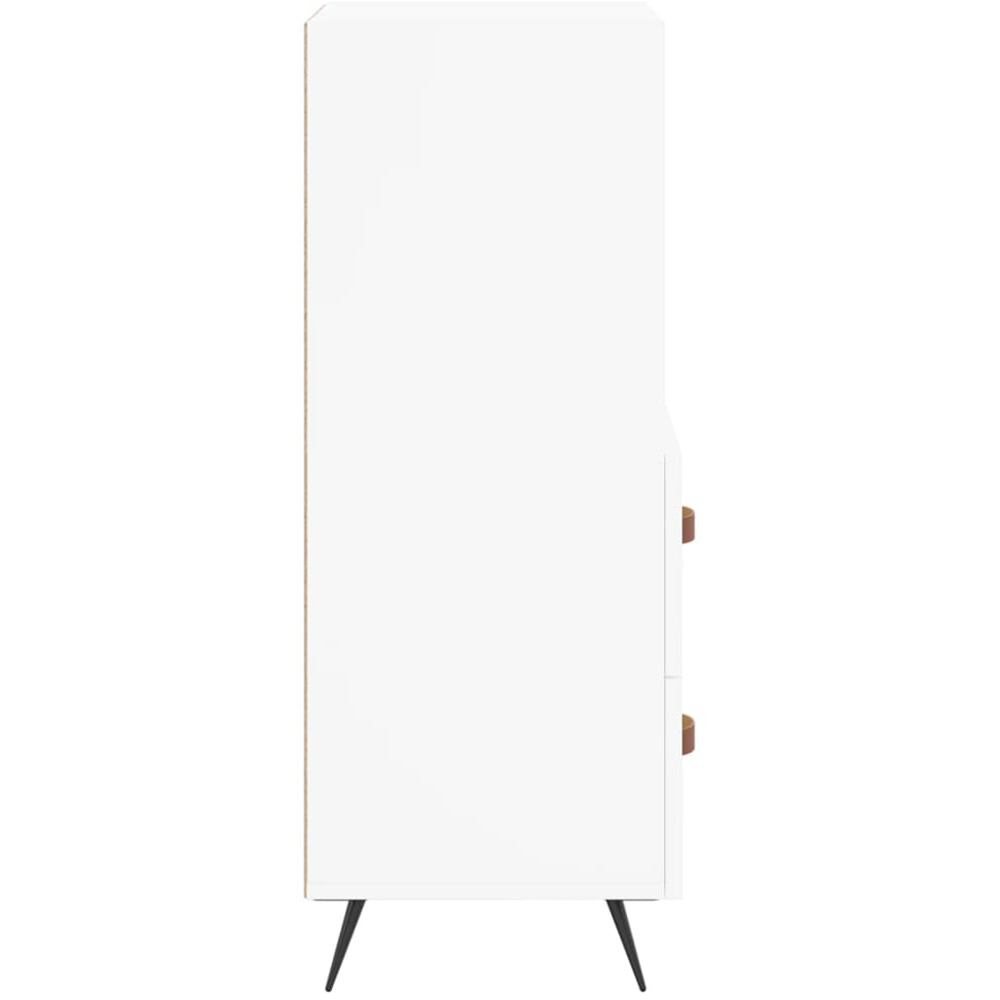 vidaXL 2 Drawer 2 Shelf White Sideboard Image 7
