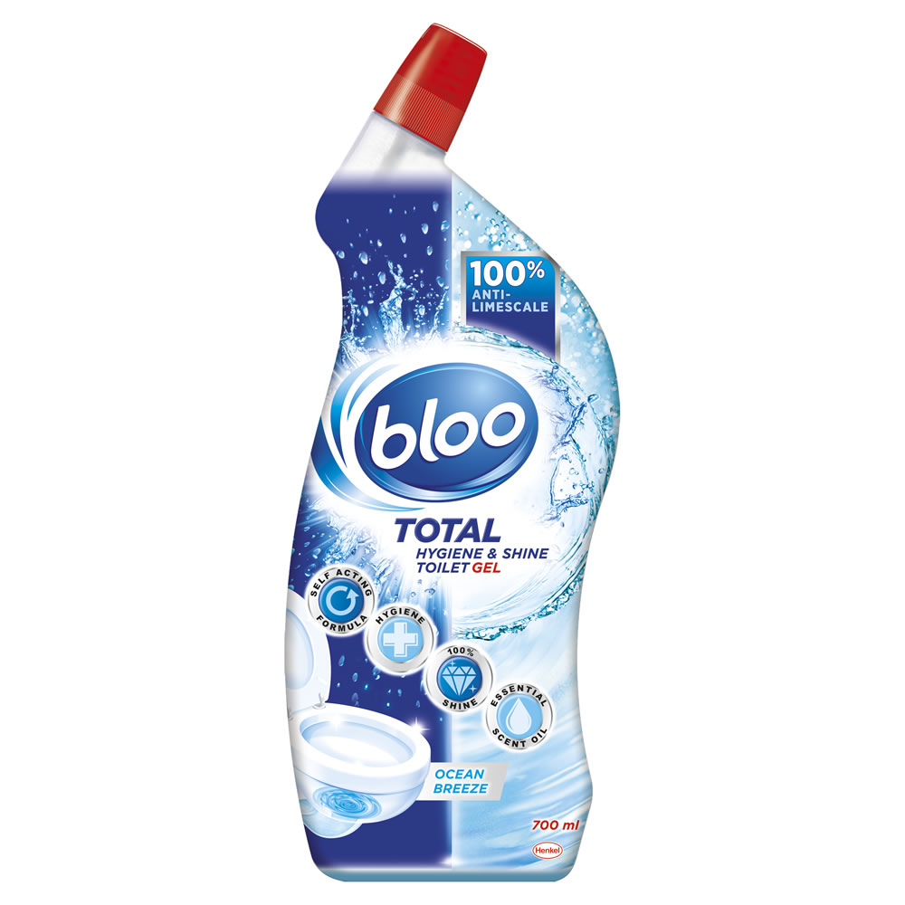 Bloo Total Hygiene and Shine Ocean Breeze Toilet Gel 700ml Image