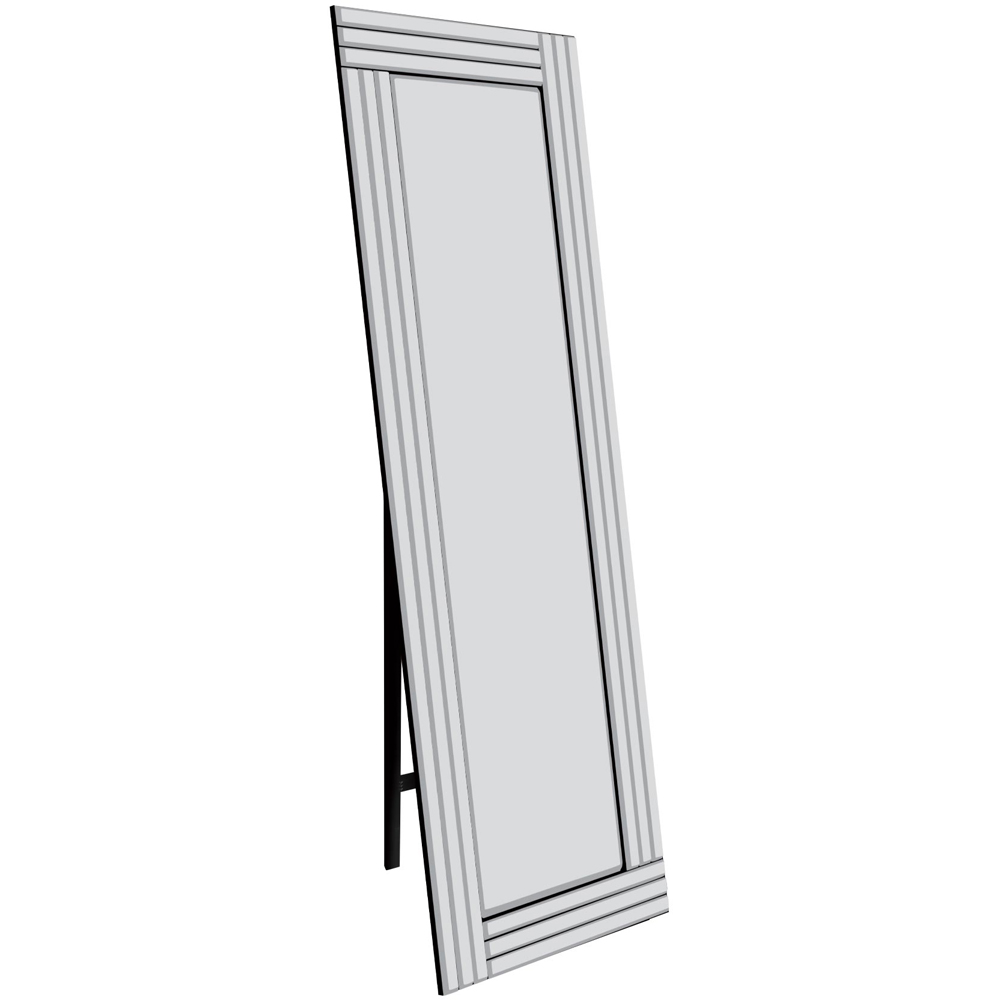 MirrorOutlet Triple Bevel Cheval Free Standing Mirror 170 x 58cm Image 1