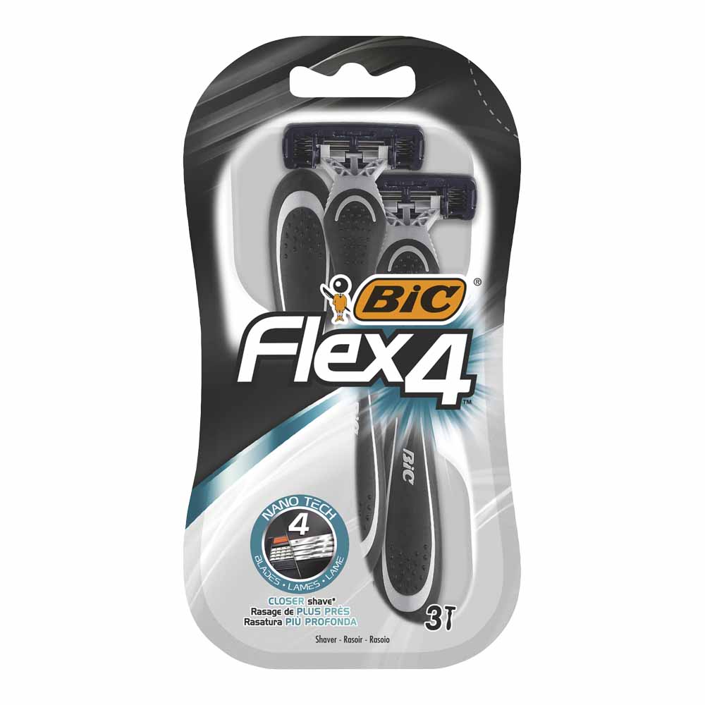 Bic Flex 4 Comfort Men's Razor 3 pack Image