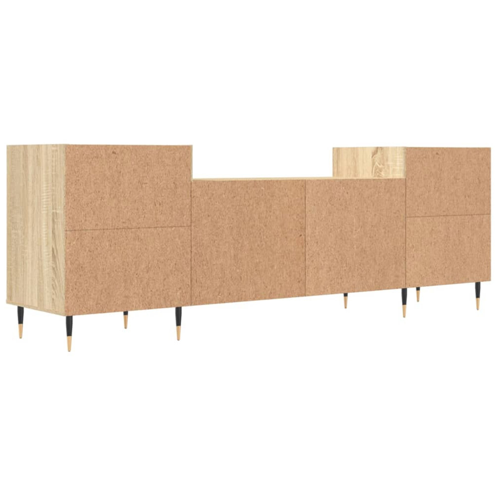 vidaXL 2 Door 4 Open Shelf Sonoma Oak TV Cabinet Image 7