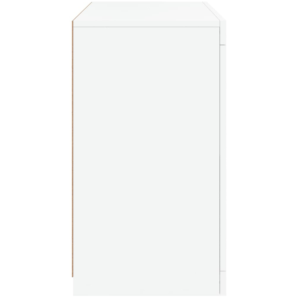 vidaXL 2 Door 2 Shelf White LED Sideboard Image 6