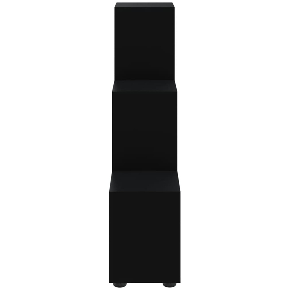 vidaXL 6 Shelf Black Staircase Bookcase Image 5