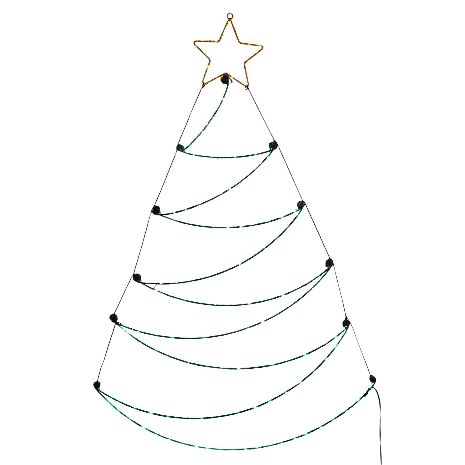 Green Christmas Tree Hanging Wall Light Image 3