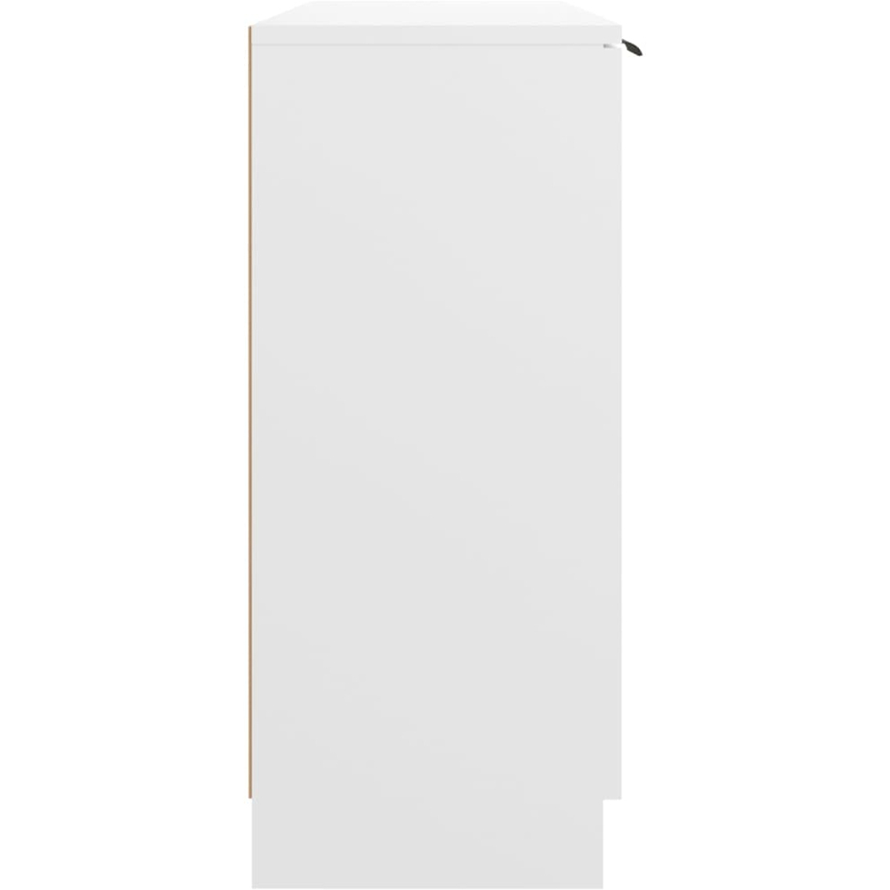 vidaXL 3 Door White Sideboard Image 6