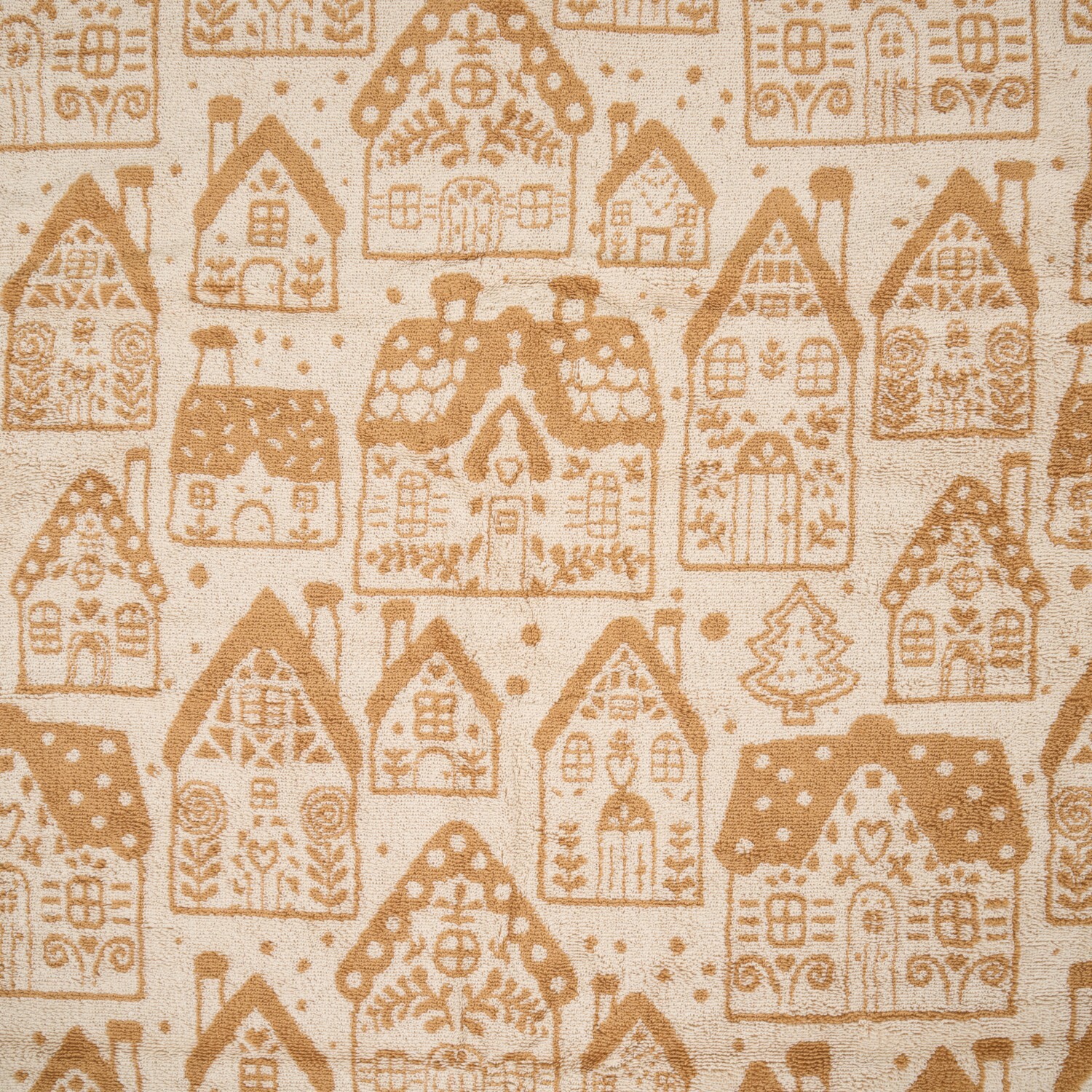 Gingerbread Houses Towel Brown 125cm Image 4