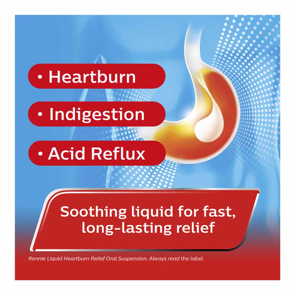 Rennie Liquid Heartburn Relief Liquid 250ml Image 4