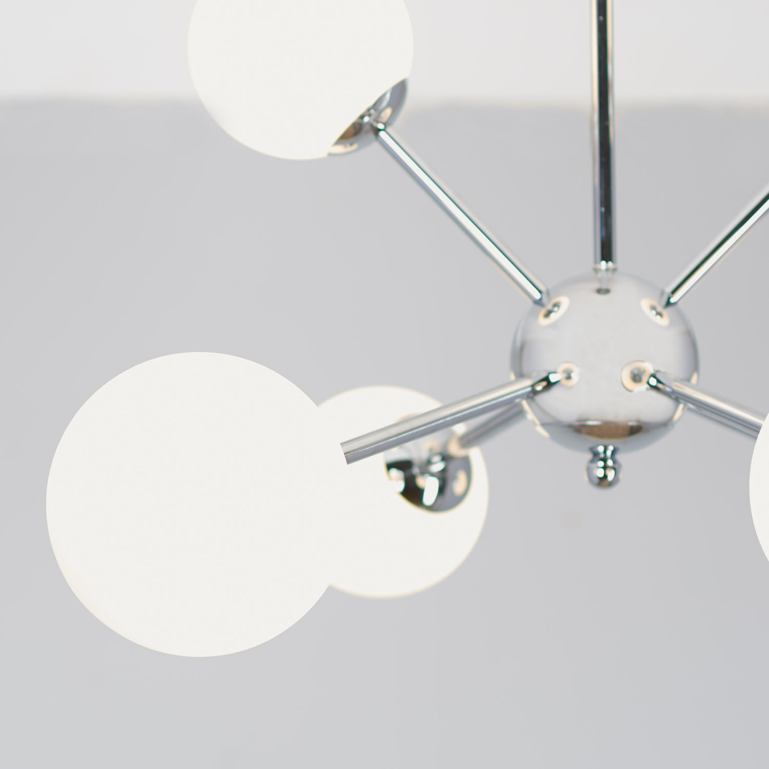 Astrid Silver 6 Light Ceiling Fitting Image 3