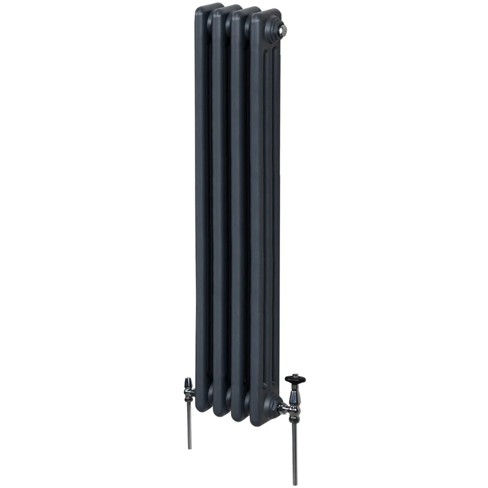 Monster Shop 2348 BTU Anthracite Grey Traditional 3 Column Radiator 1500 x 202mm Image 3