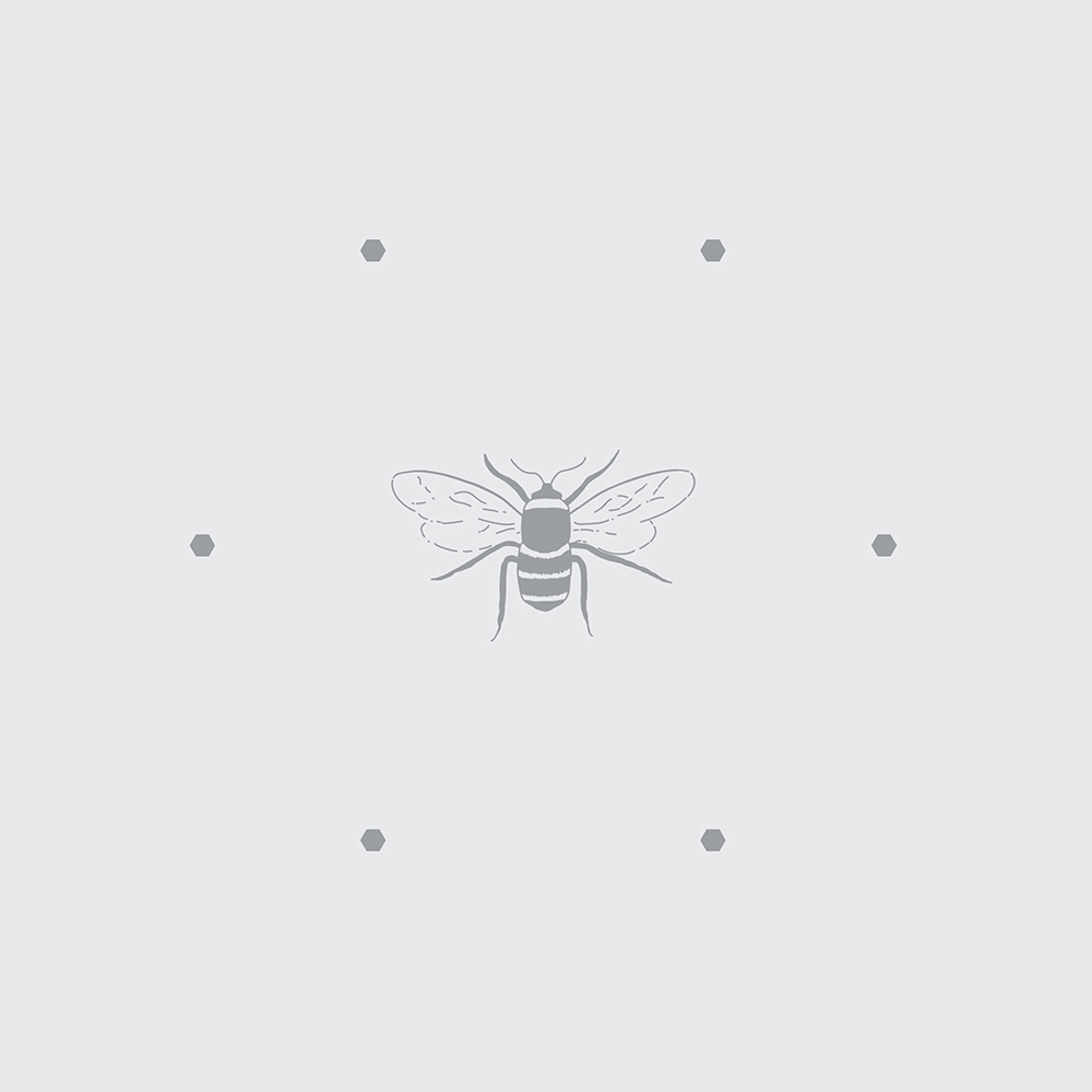 Sophie Allport Bees Silhouette Grey Wallpaper Image 5