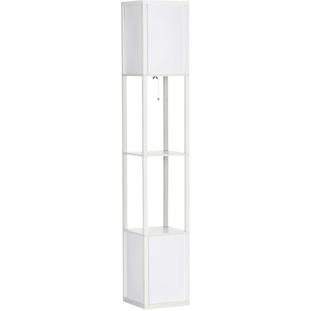 Portland White 2 Light Floor Lamp Image 1