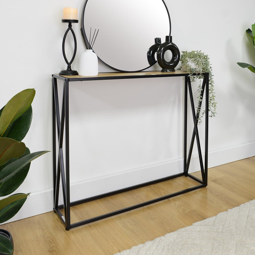 Black Console Radiator Cover Image 2