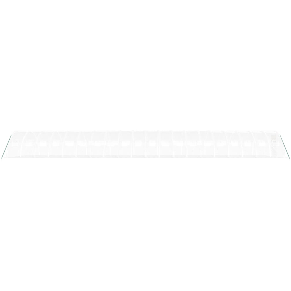vidaXL White Polyethylene Galvanised Steel Frame 65.6 x 13.1ft Greenhouse Image 4