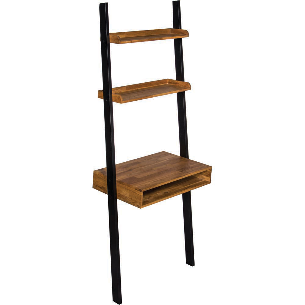 Copenhagen 3 Tier Solid Oak Ladder Desk Image 4