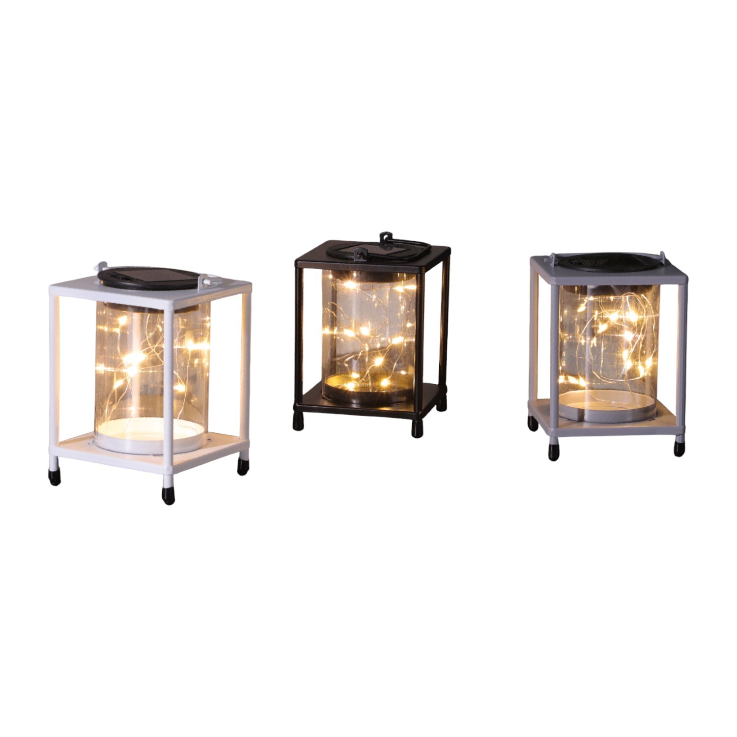 Solar Powered Square Lantern Image 3