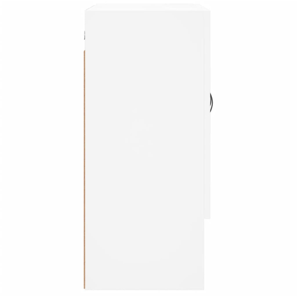 vidaXL 2 Door Single Shelf White Wall Mounted Cabinet Image 7
