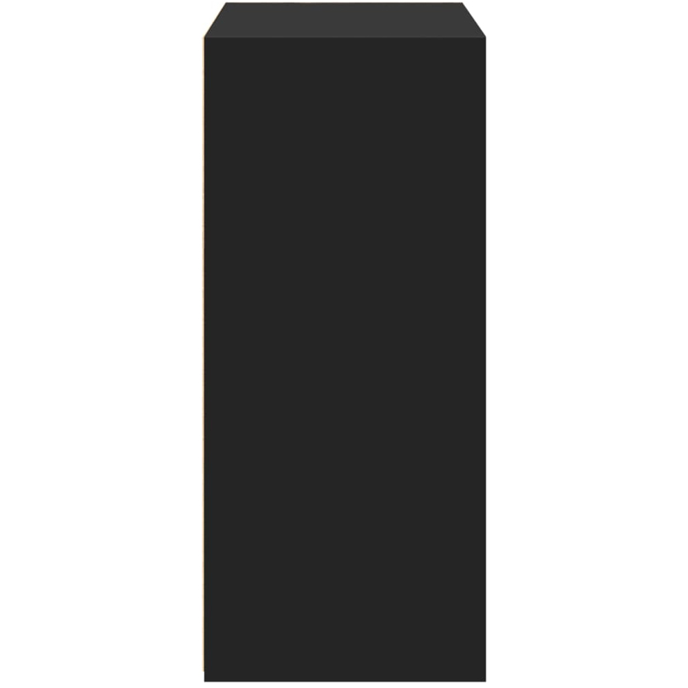 vidaXL 3 Shelf Black Wooden Sideboard Image 5