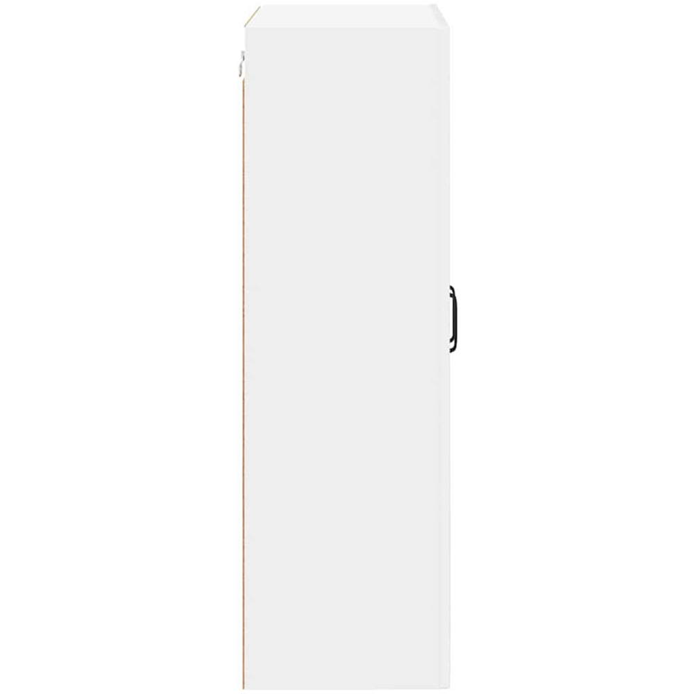vidaXL 2 Glass Door High Gloss White Kitchen Wall Cabinet Image 6
