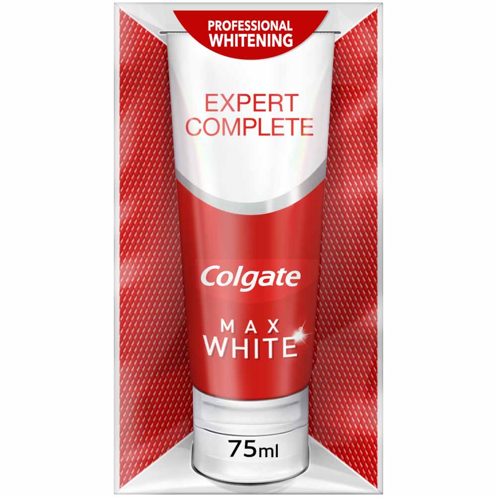 Colgate Max White Expert Complete Whitening Toothpaste 75ml  - wilko