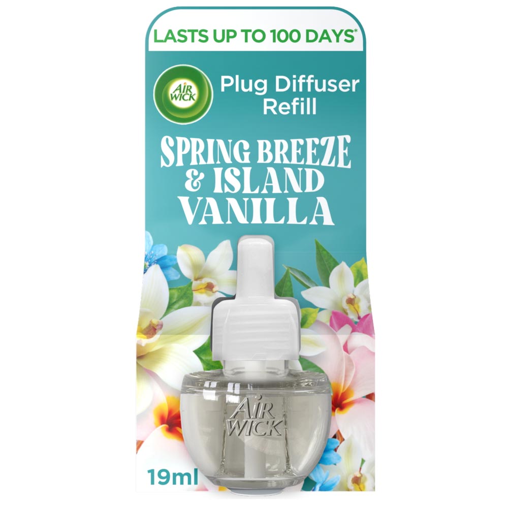 Air Wick Spring Breeze & Island Vanilla Electric Diffuser Single Refill 19ml Image 3