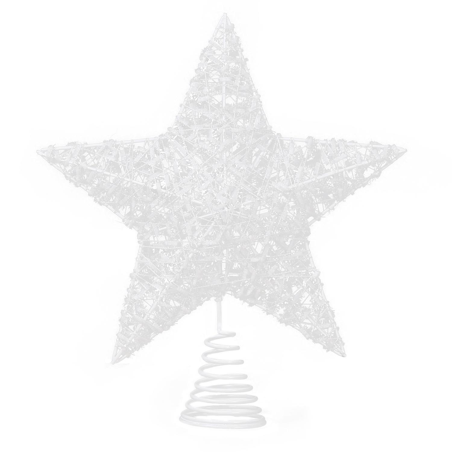 Frosted Fairytale White Star Tree Topper Image