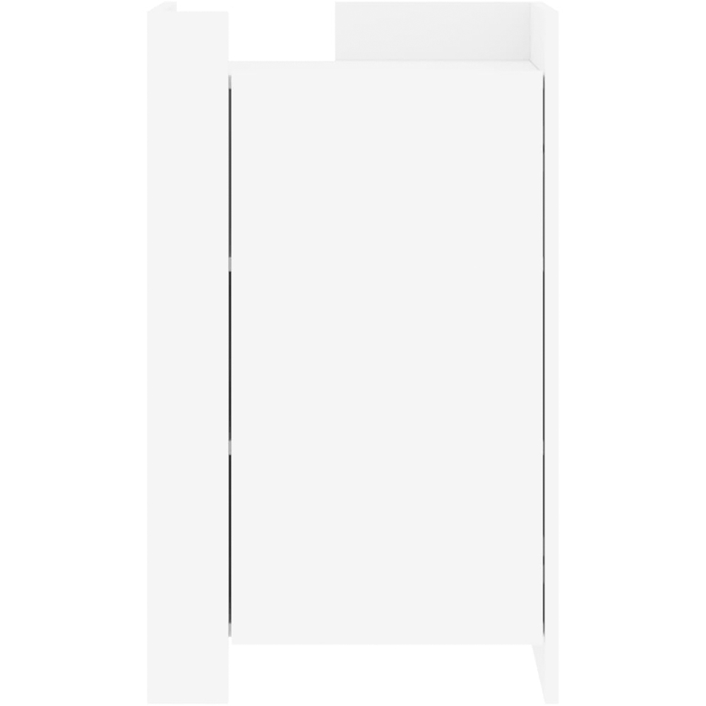 vidaXL Single Door White Sideboard Image 4