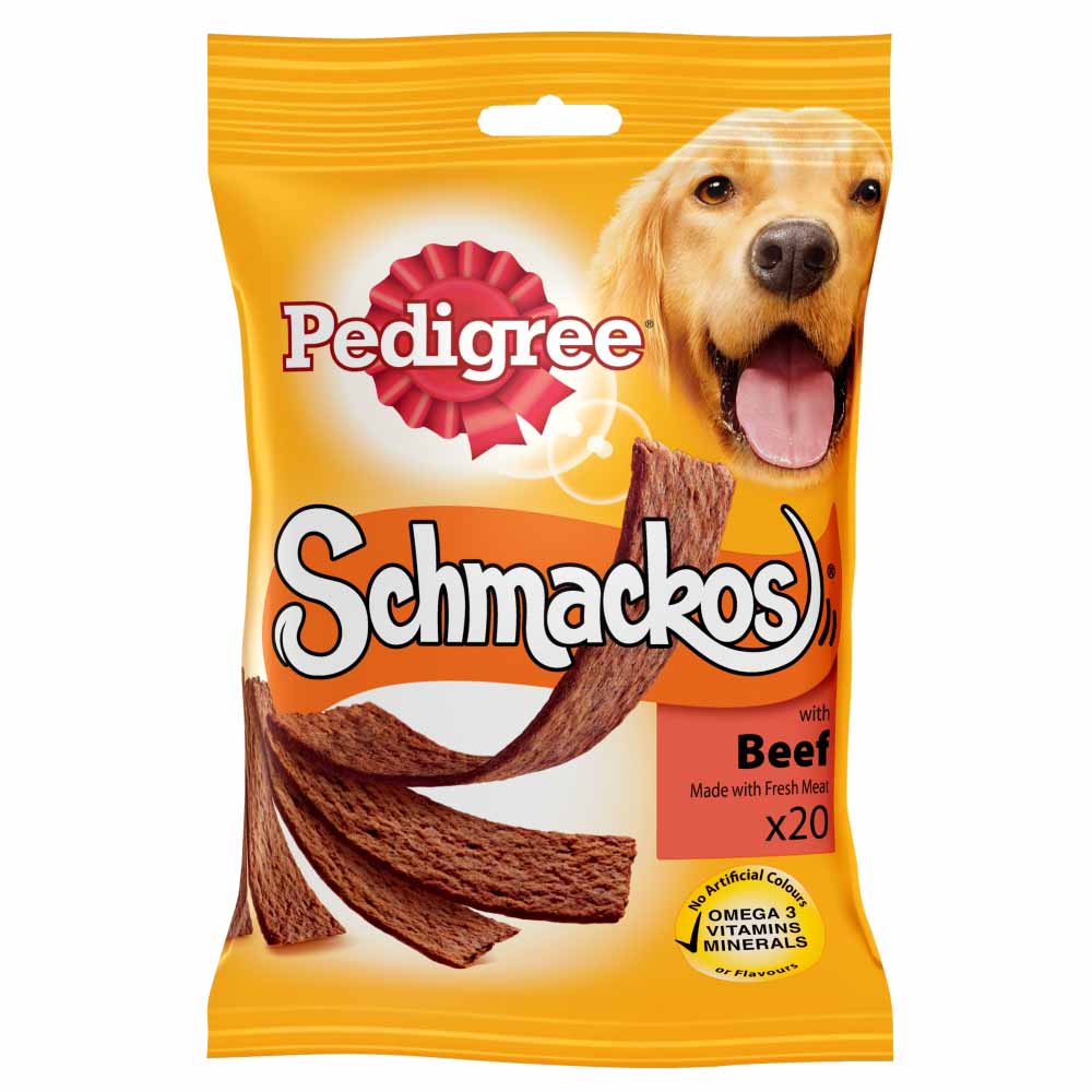 Pedigree 20 pack Schmackos with Beef Dog Treats Image 2
