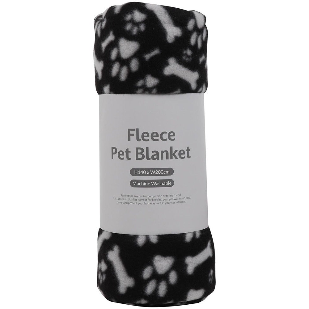 Single Large Fleece Pet Blanket in Assorted styles Image 2