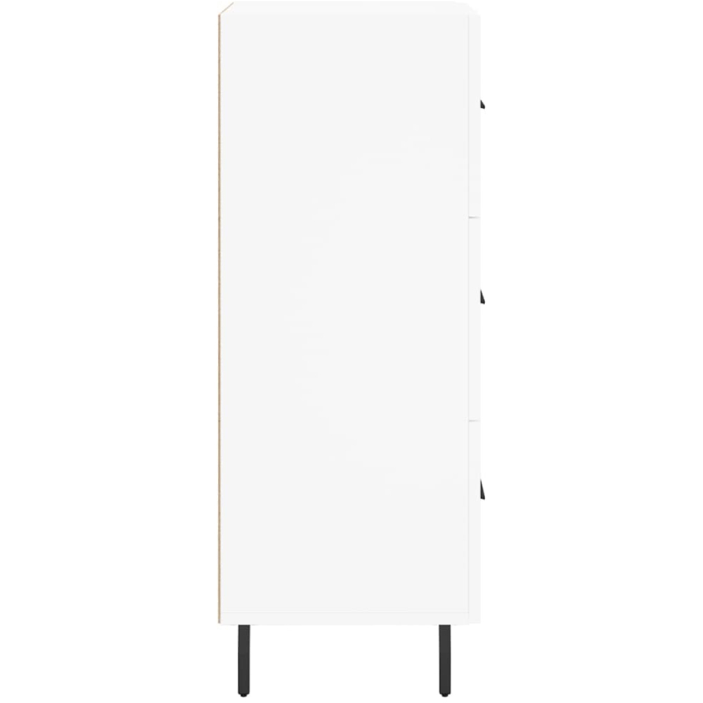 vidaXL 3 Drawer White Sideboard Image 7