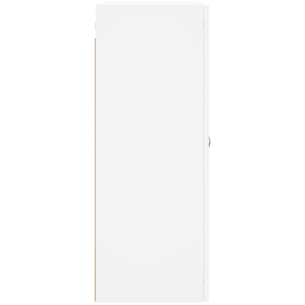 vidaXL 2 Glass Door White Wall Mounted Storage Cabinet Image 6