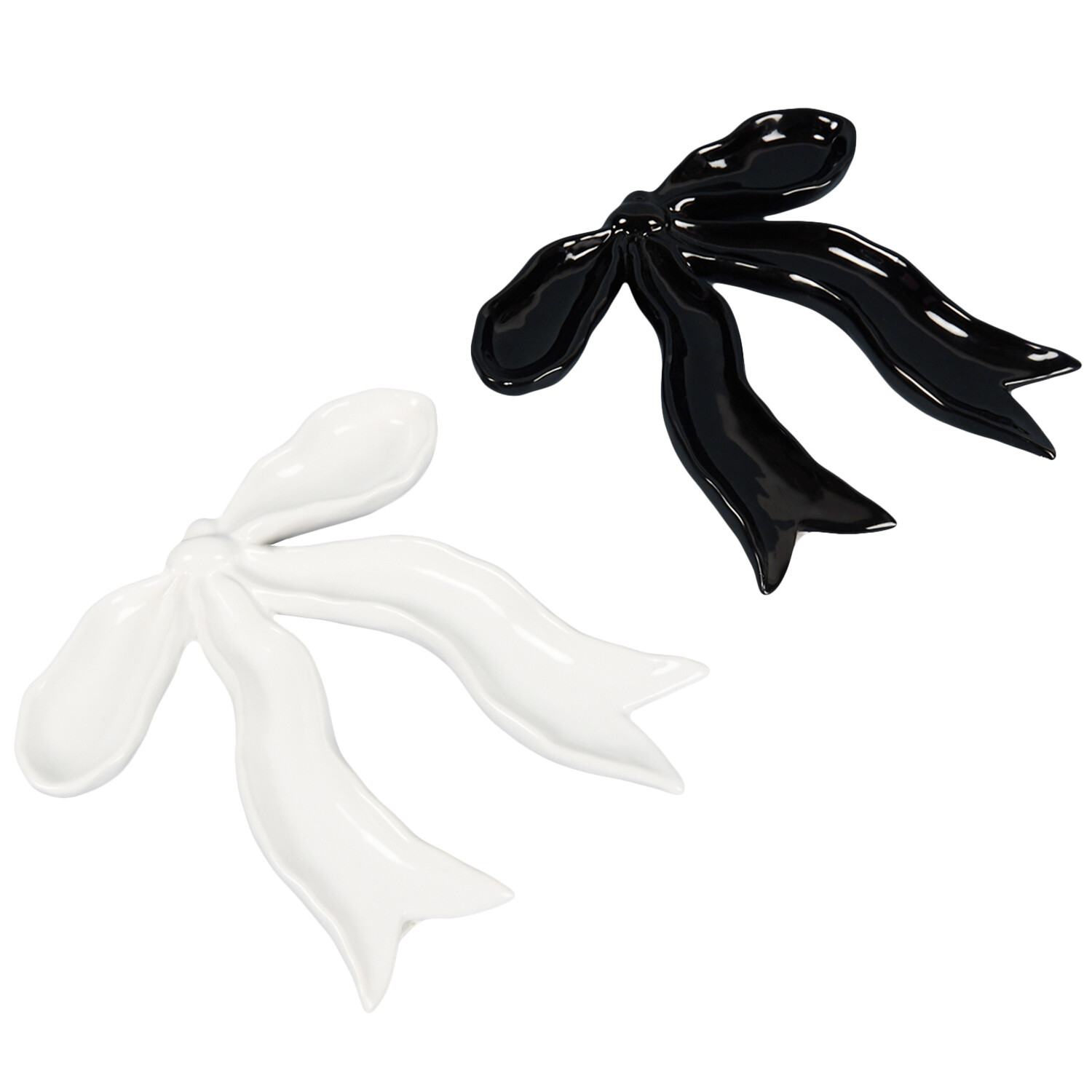 Bow Trinket Tray  - Black or White Image 5