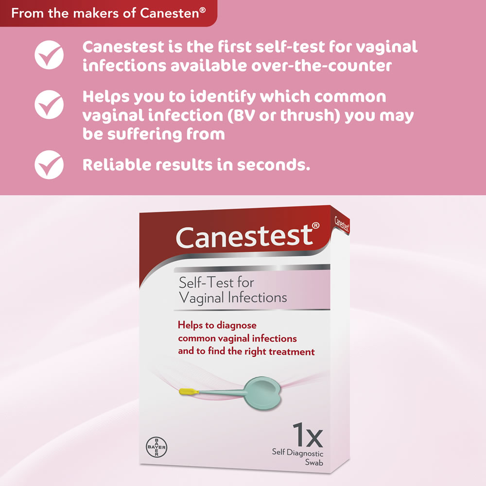 Bayer Canesten Self Test for Vaginal Infections 1 pack Wilko