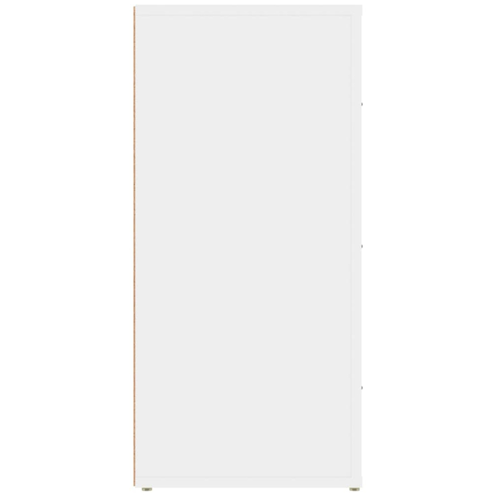 vidaXL 3 Drawer White Sideboard Image 5