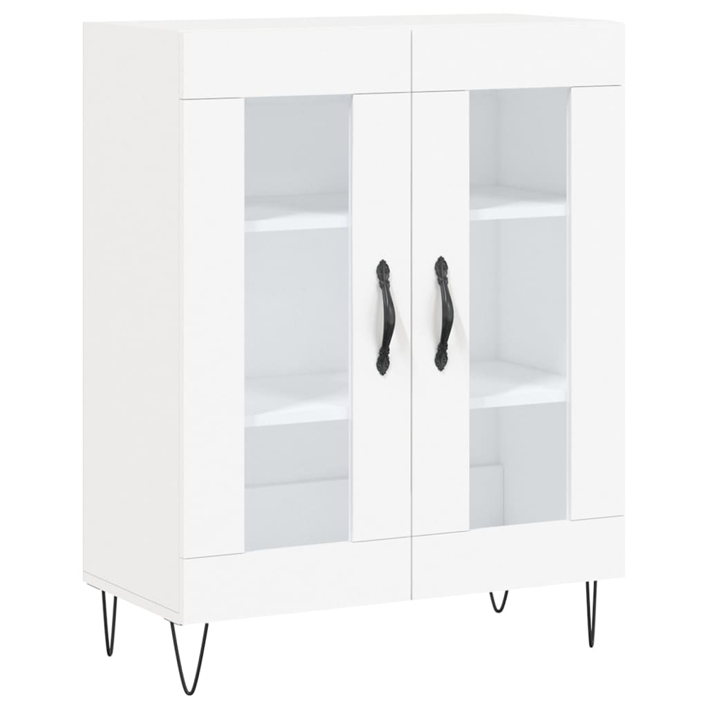 vidaXL 4 Door White Highboard Image 7