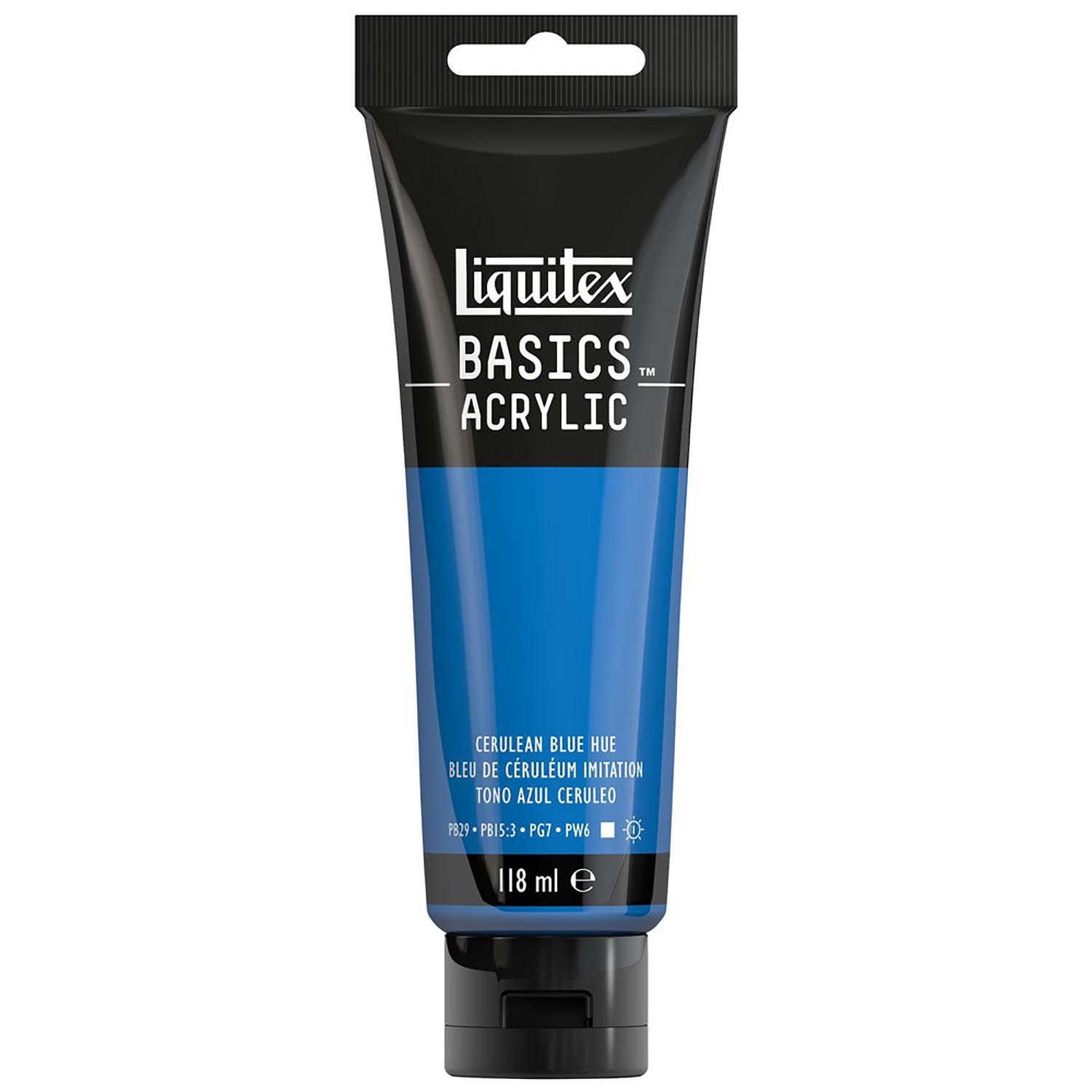 Liquitex Basics Acrylic Paint Cerulean Blue Hue 118ml Image