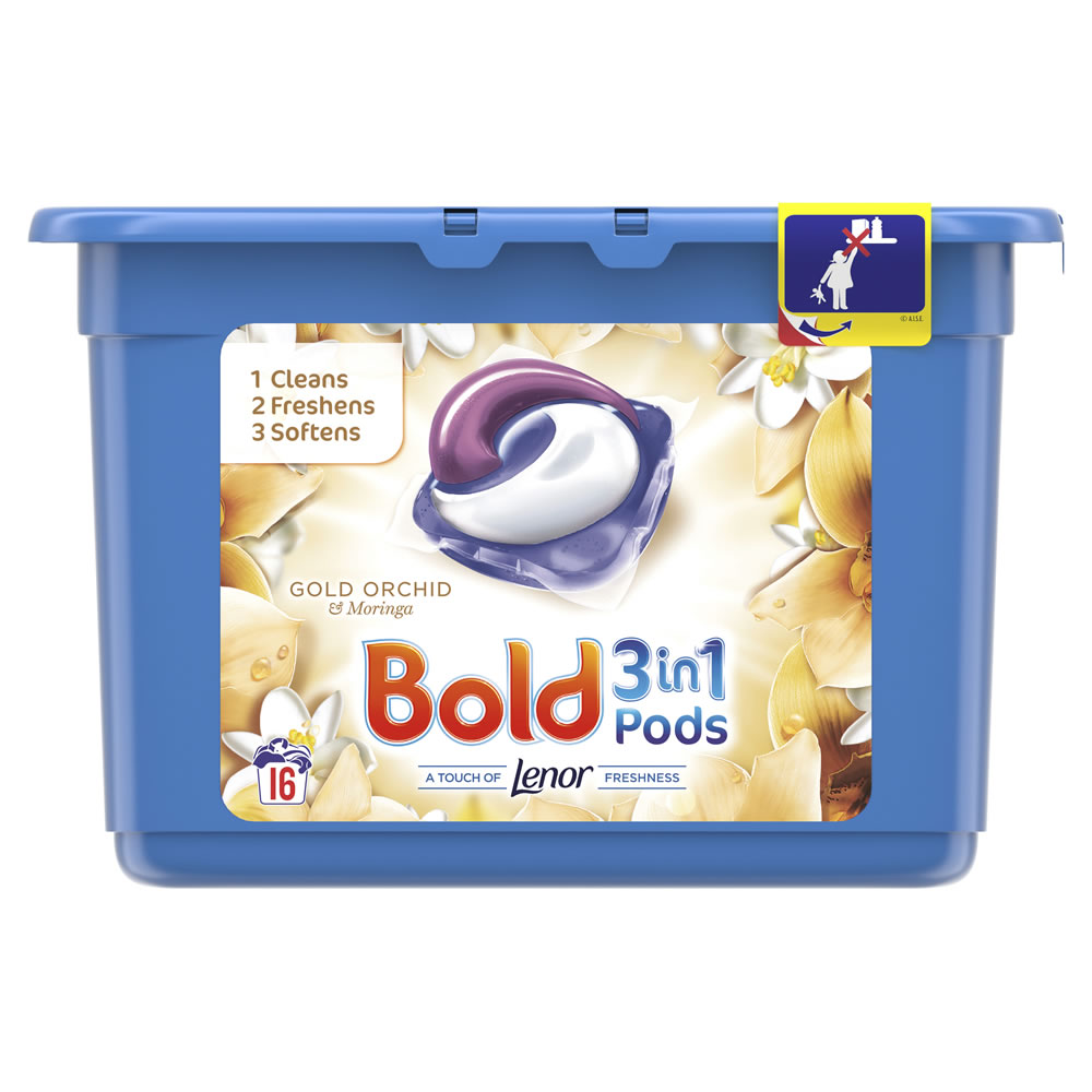 Bold Pods 3 in 1 Pods Gold Orchid and Moringa     16 Washes Image