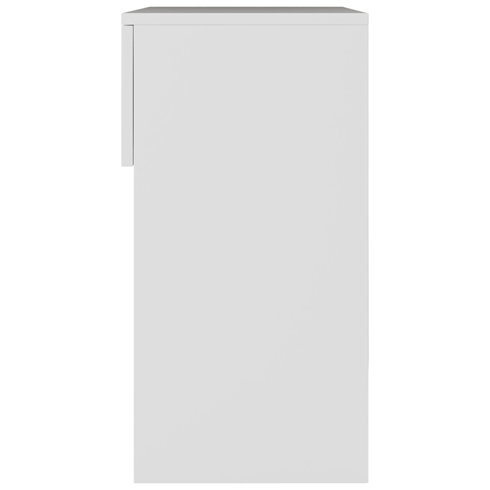 GFW Finn Single Drawer Single Shelf White Slim Bedside Table Image 6