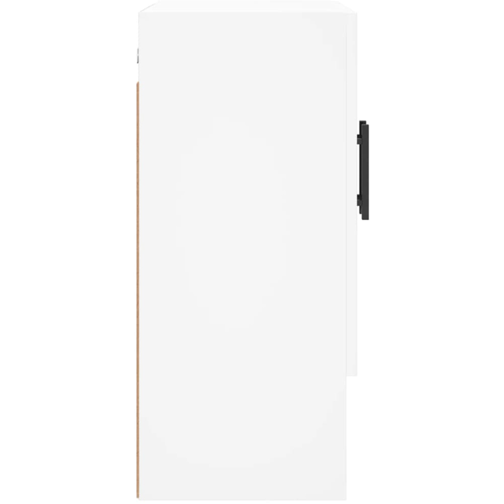 vidaXL 2 Door Single Shelf White Wall Cabinet Image 7