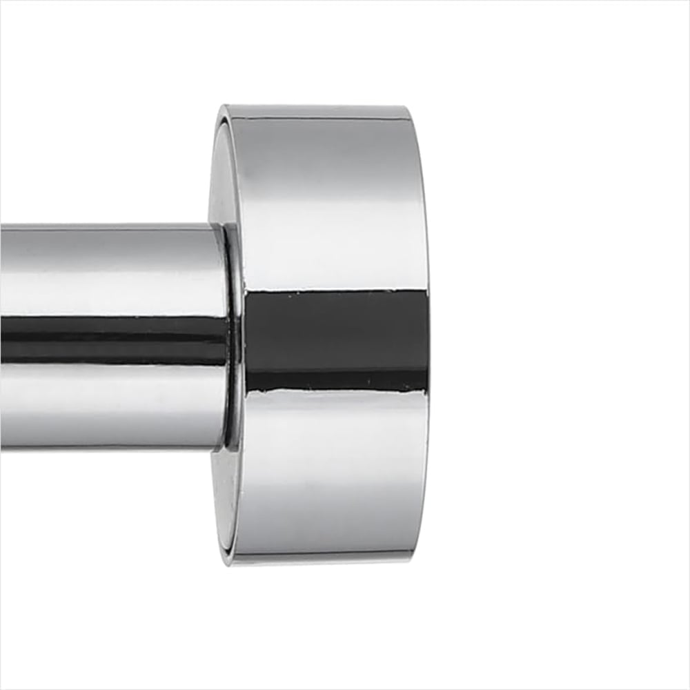 Home Treats 40 to 218cm Extendable Chrome Flat Curtain Pole Image 3