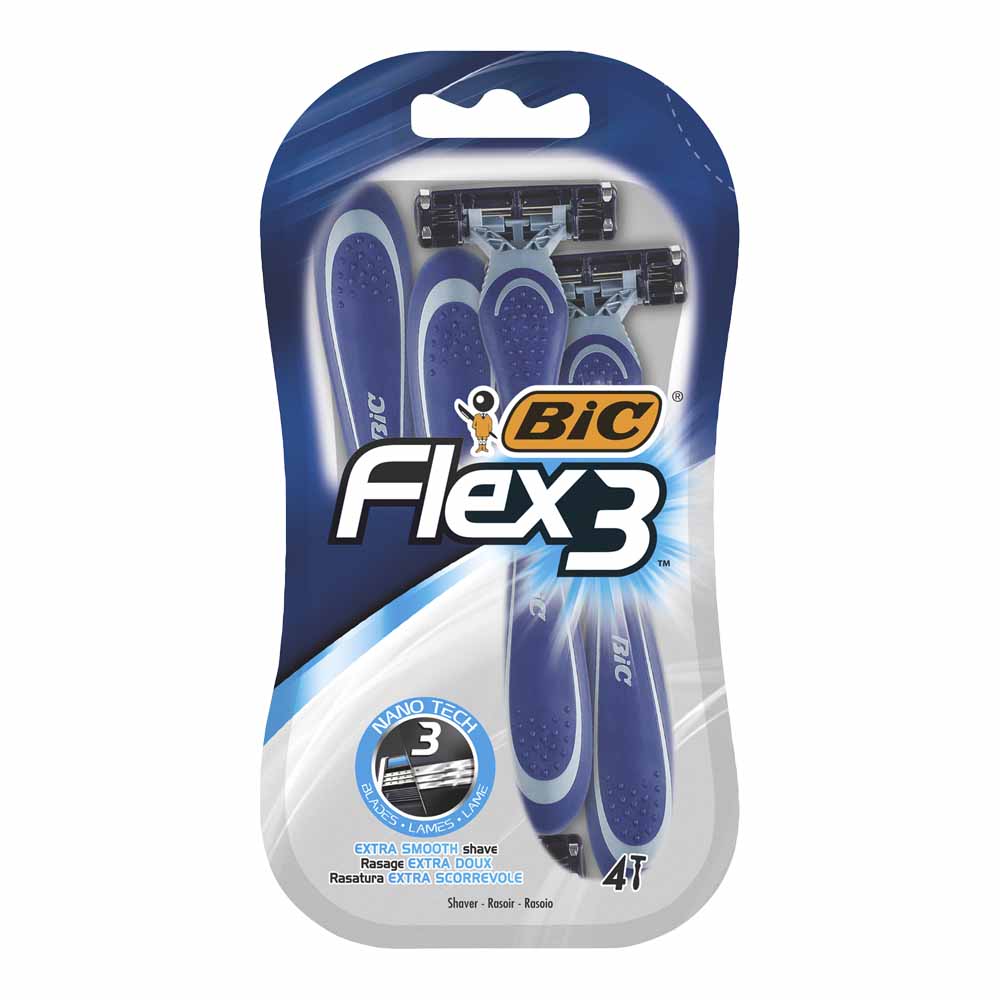 Bic Flex 3 Comfort Razors 4 Pack Image 1