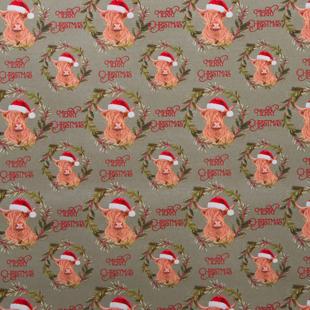 Highland Cow Gift Wrapper Image 4