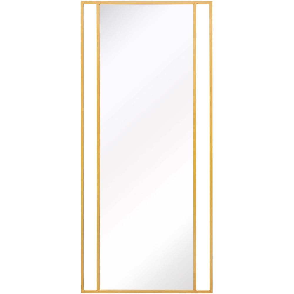 MirrorOutlet The Genestra Gold Modern Wall and Leaner Garden Mirror 200 x 90cm Image 1